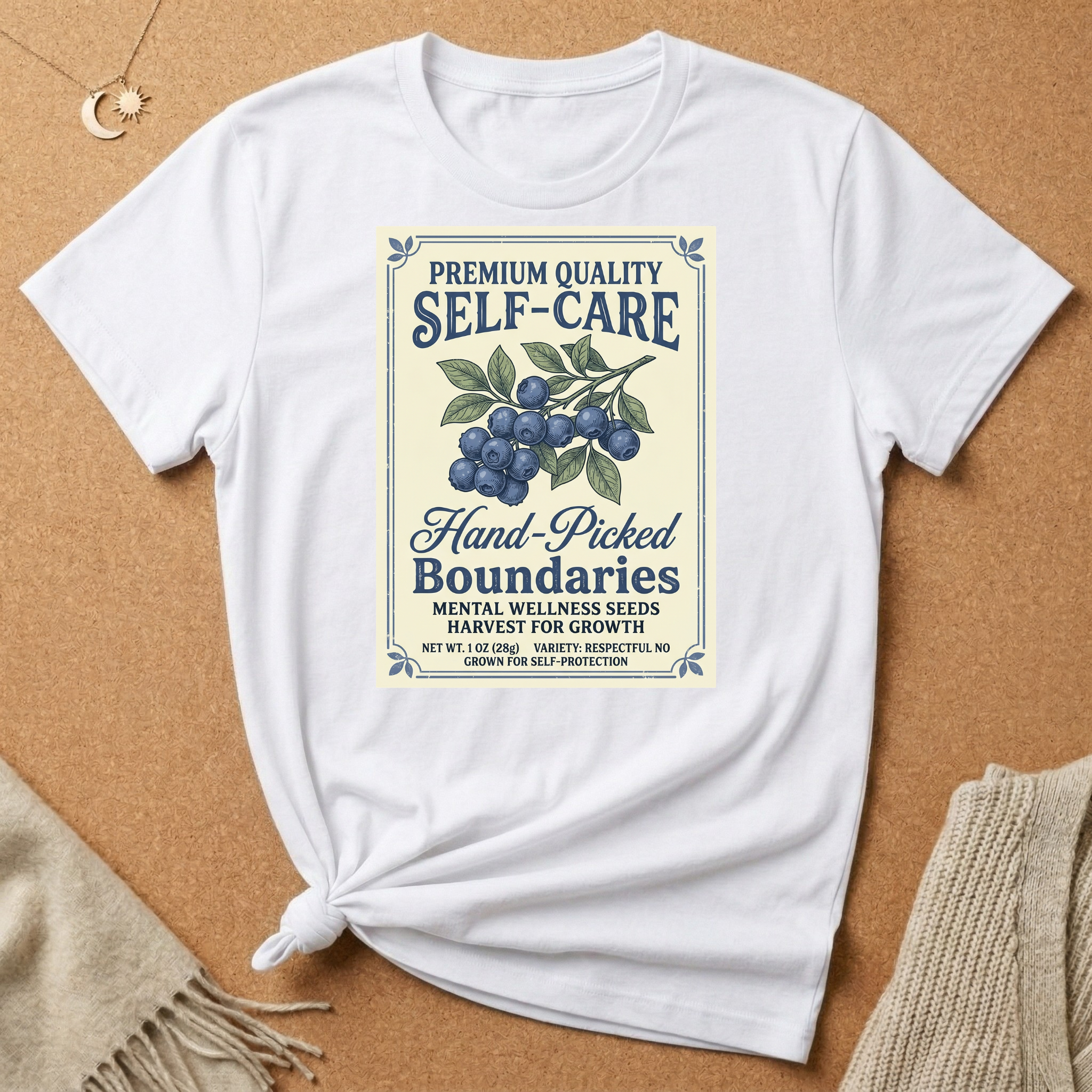 Self-Care Blueberry Seeds Tee