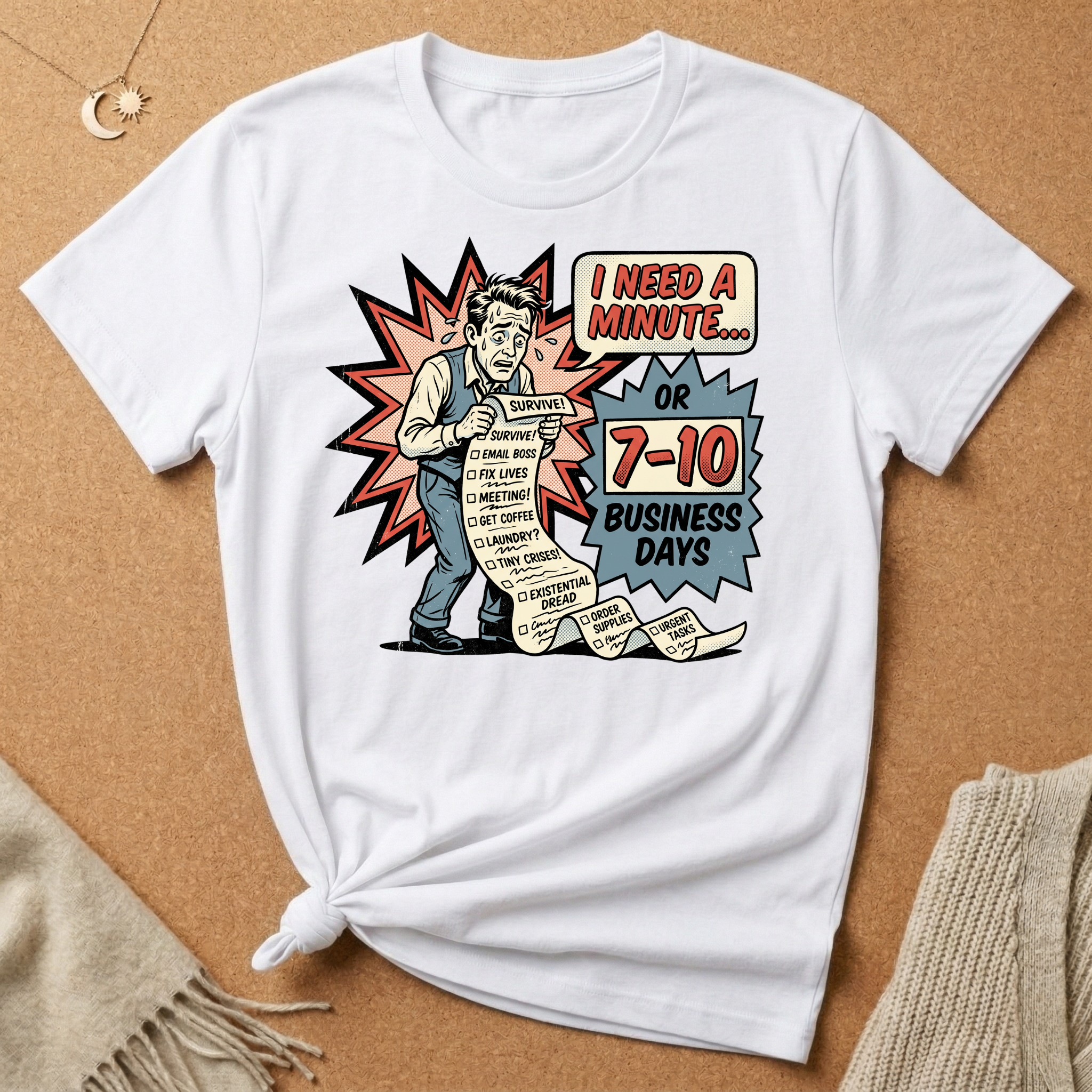 I Need a Minute Vintage Ad Tee