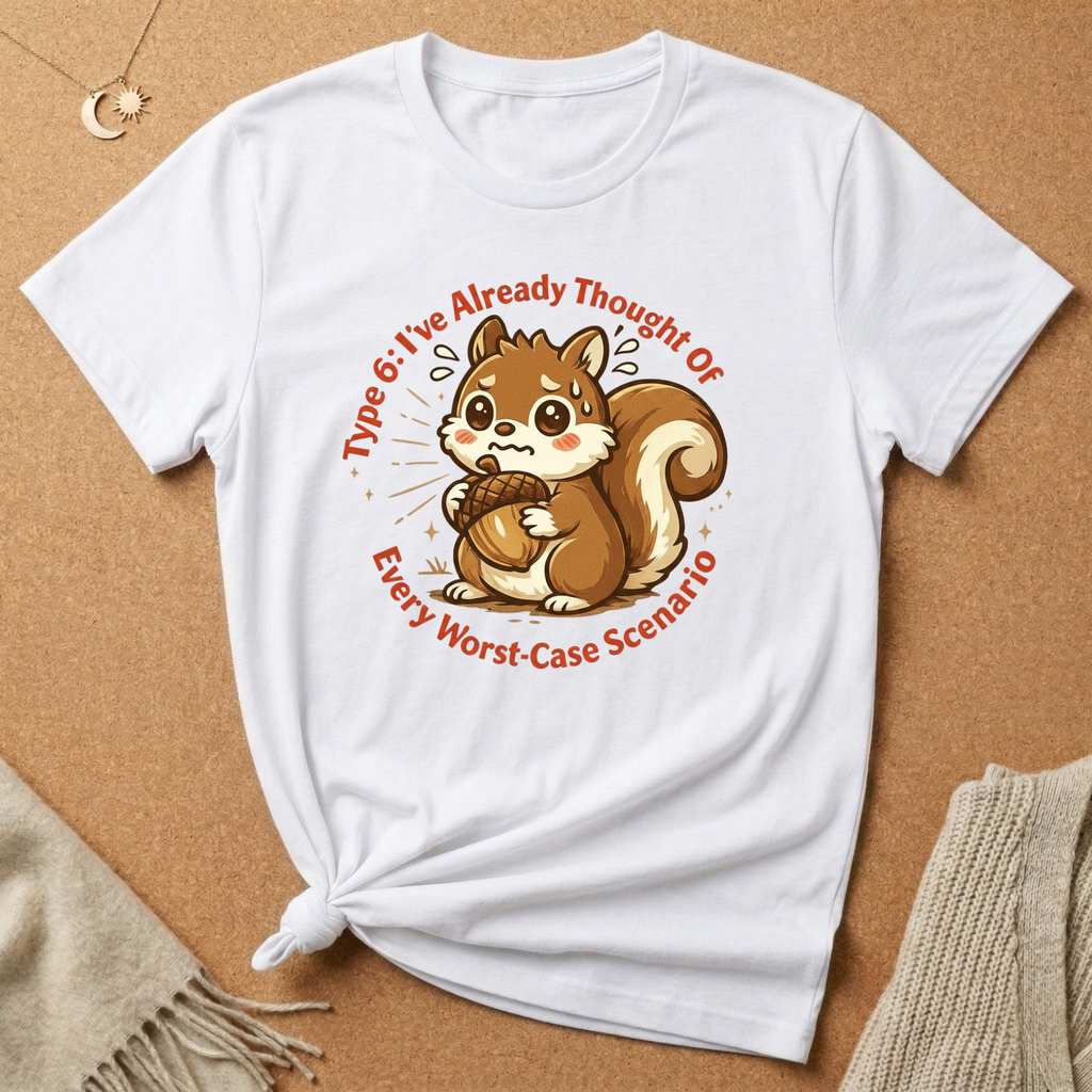 Type 6: I've Already Thought Of Every Worst-Case Scenario Squirrel Tee