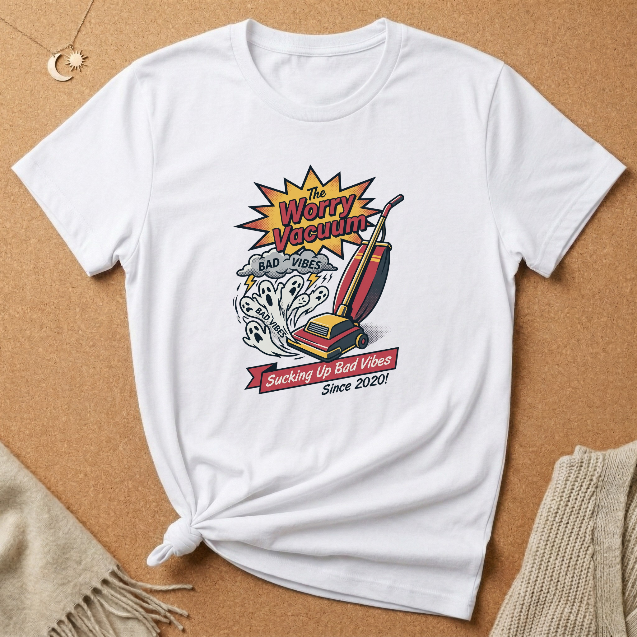 Worry Vacuum Ad Tee
