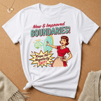 Boundaries Keep Negativity Out Vintage Ad Tee