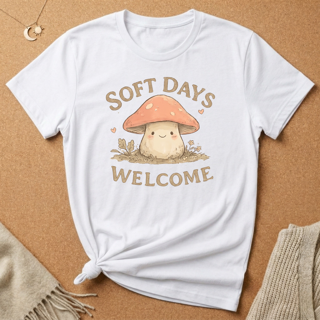 Soft Days Mushroom Tee