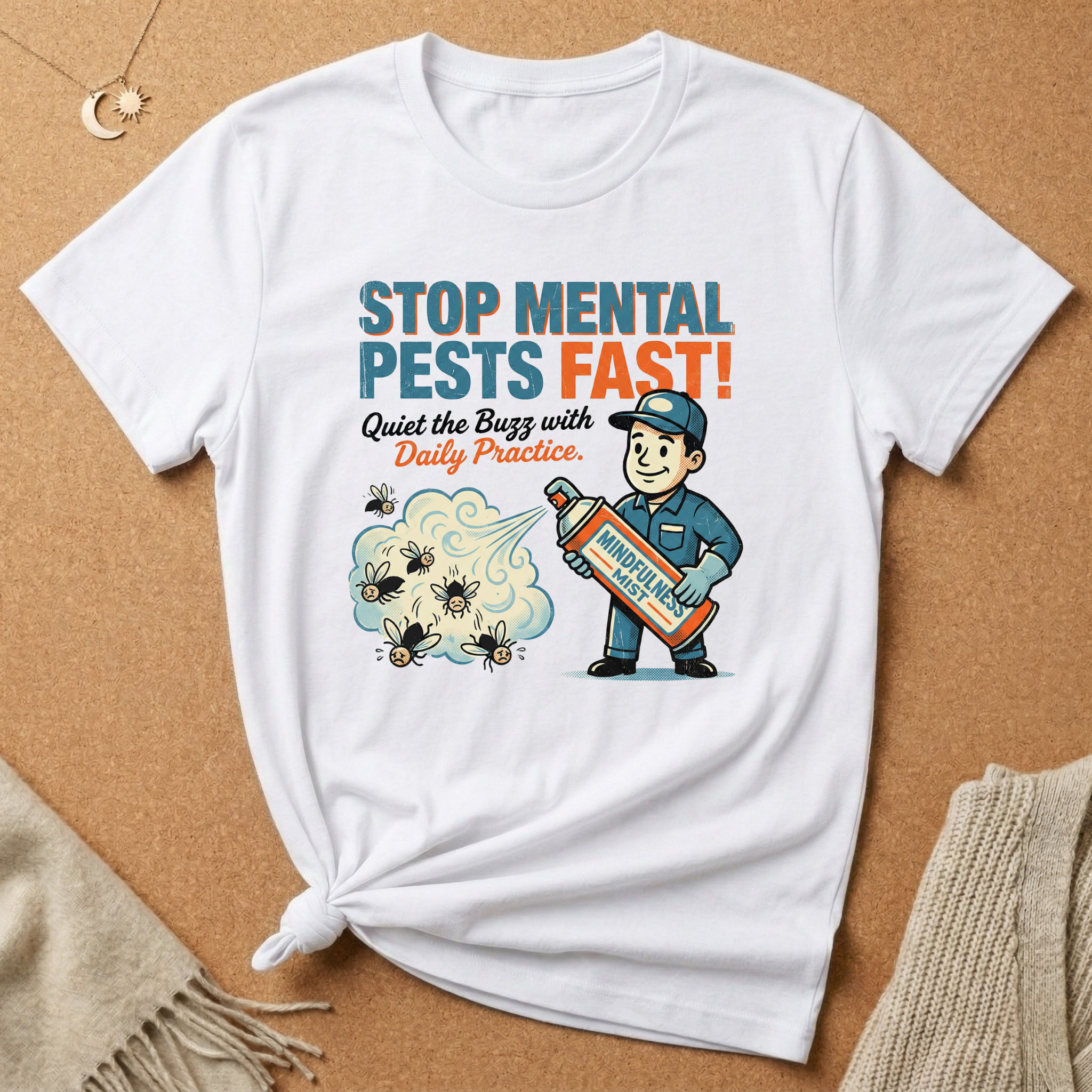 Mental Pests? Choose Mindful Mist! Vintage Ad Tee
