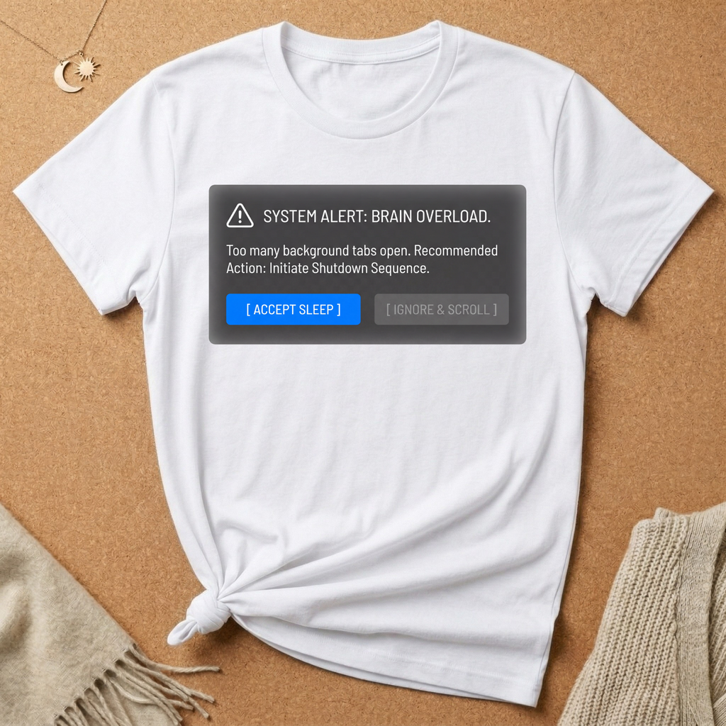 System Alert: Brain Overload [Accept Sleep] Tee (Copy)