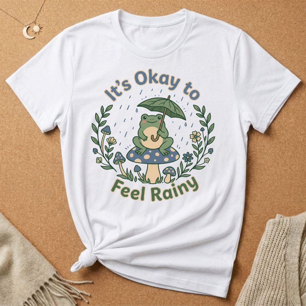 It's Okay to Feel Rainy Frog Tee