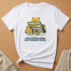 Overstimulated Cat Tee