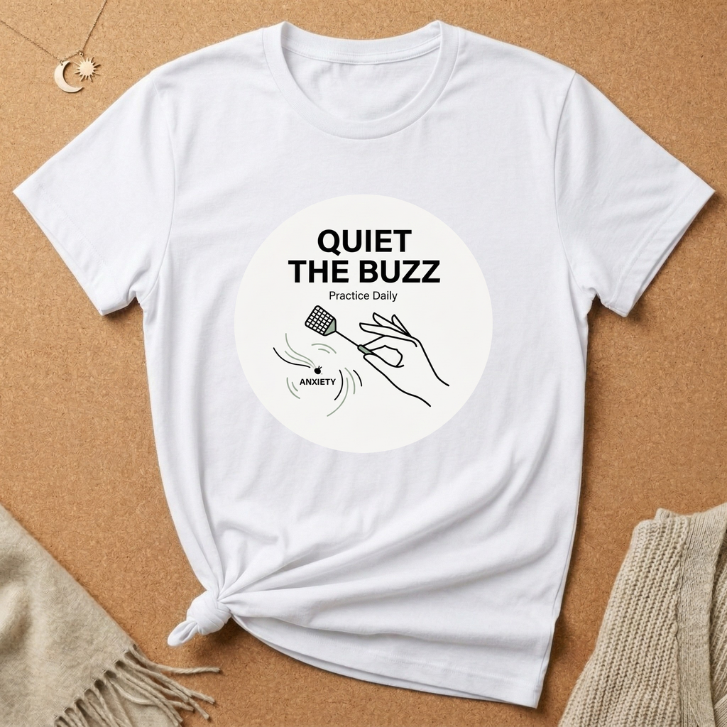 Quiet The Buzz Swatter and Anxiety Fly (Tiny) Tee