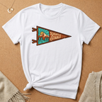 Slightly Stable with Mountains Flag Tee