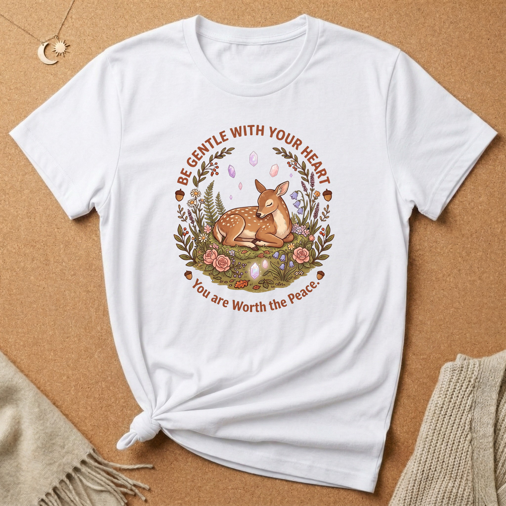 Gentle with Your Heart Deer Tee