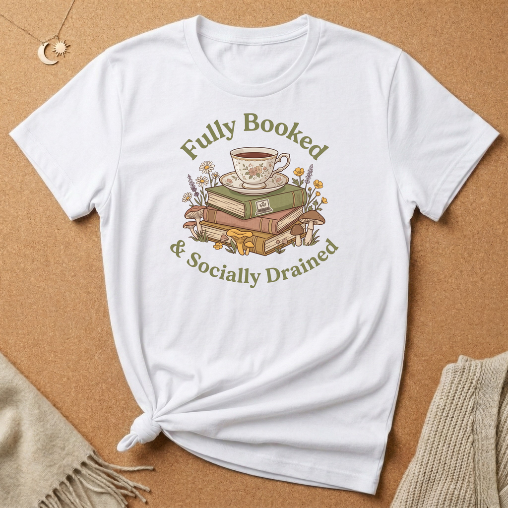 Fully Booked and Socially Drained Tee