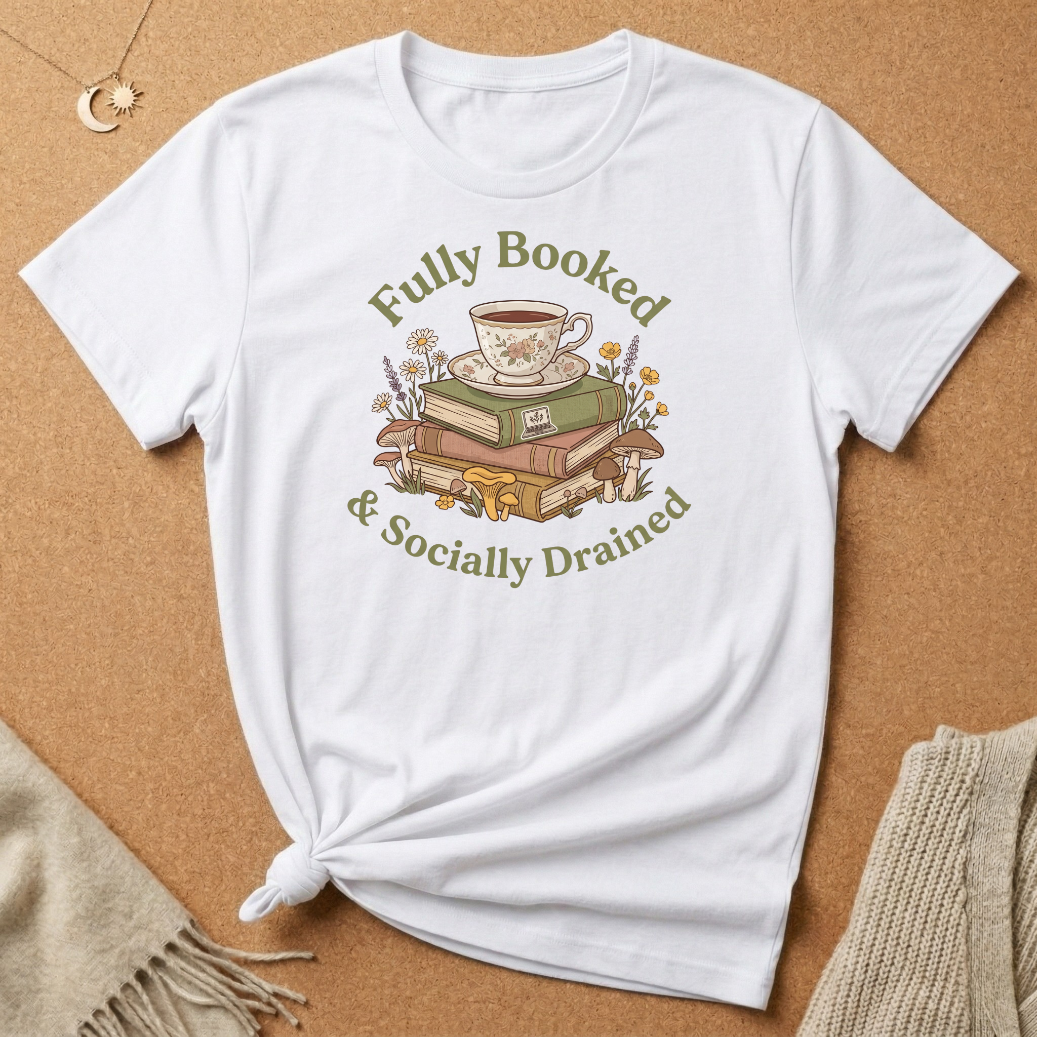 Fully Booked and Socially Drained Tee