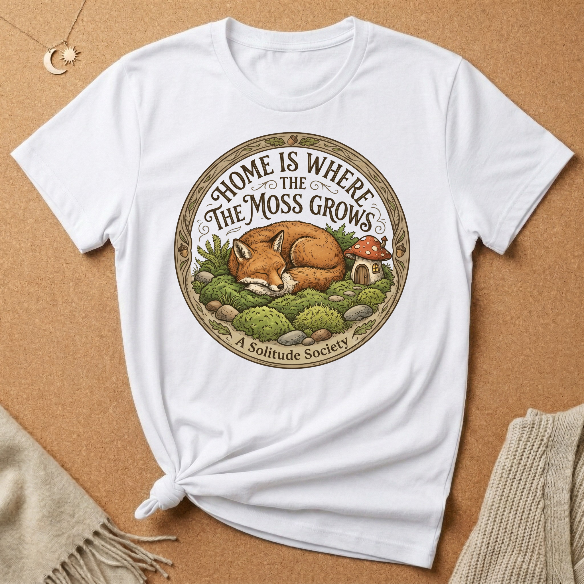 Home Is Where the Moss Grows Fox Tee