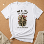 Healing Isn't Linear and That's Okay Skeleton Tee