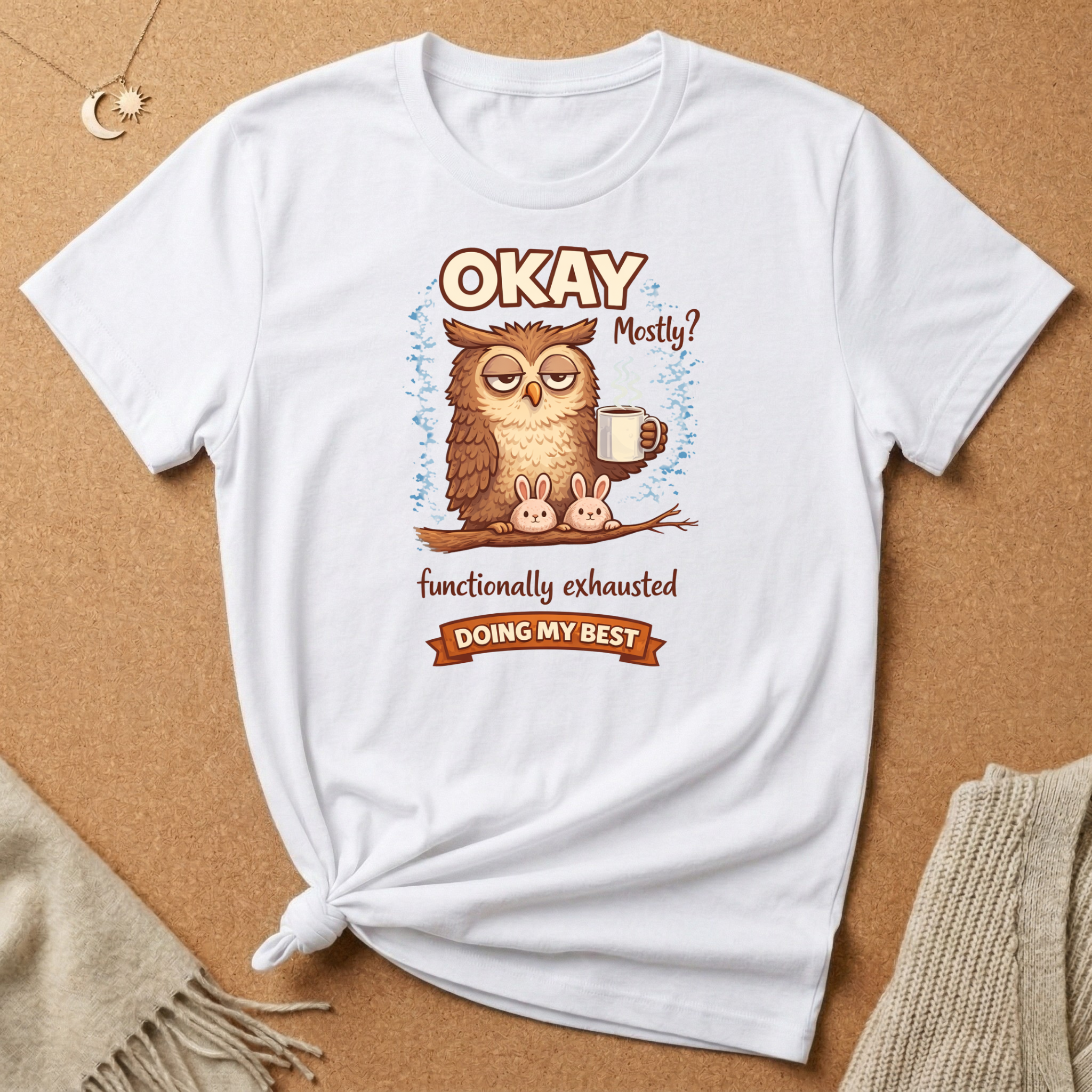 Okay Mostly Owl Tee