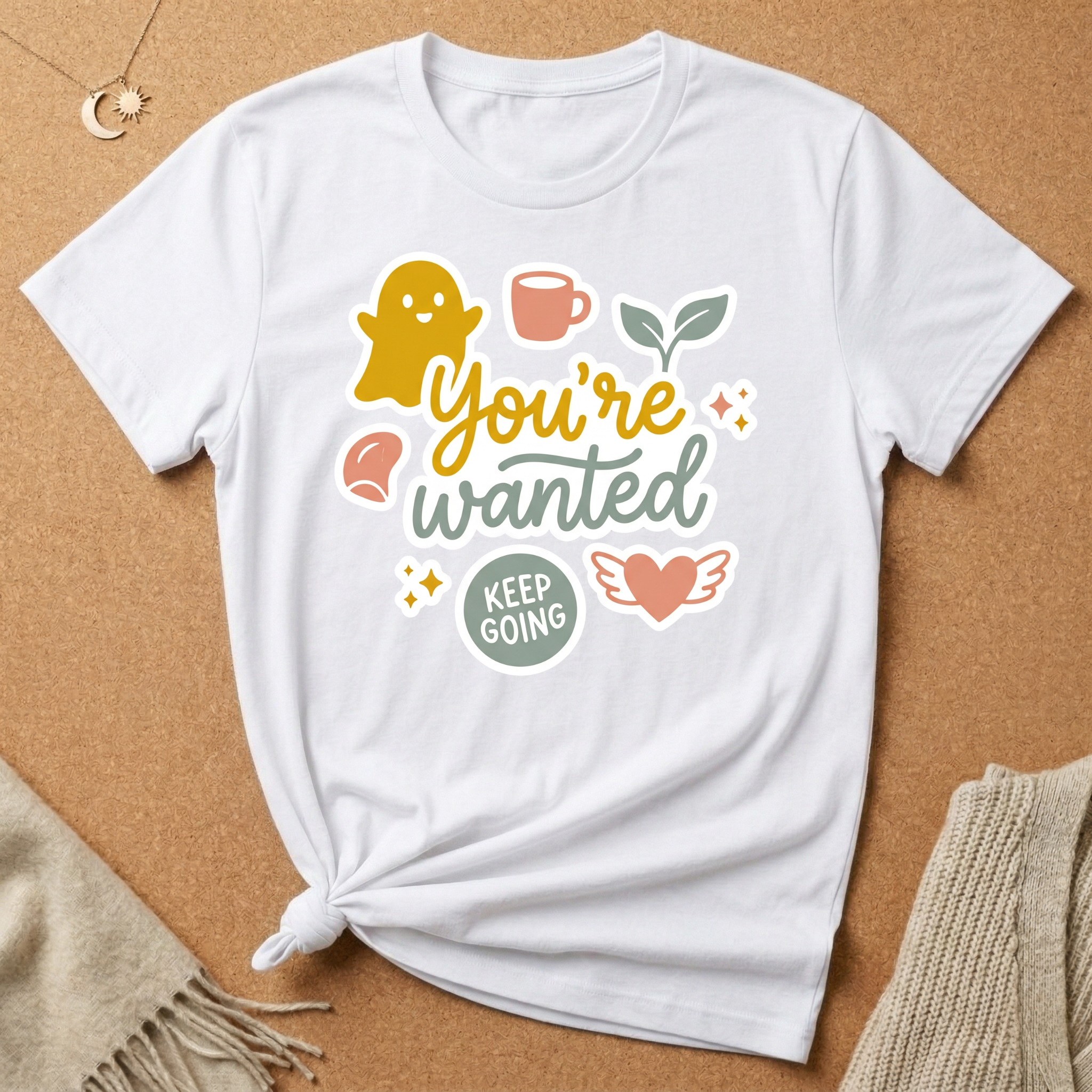 You're Wanted Sticker Enneagram Two Core Want Tee