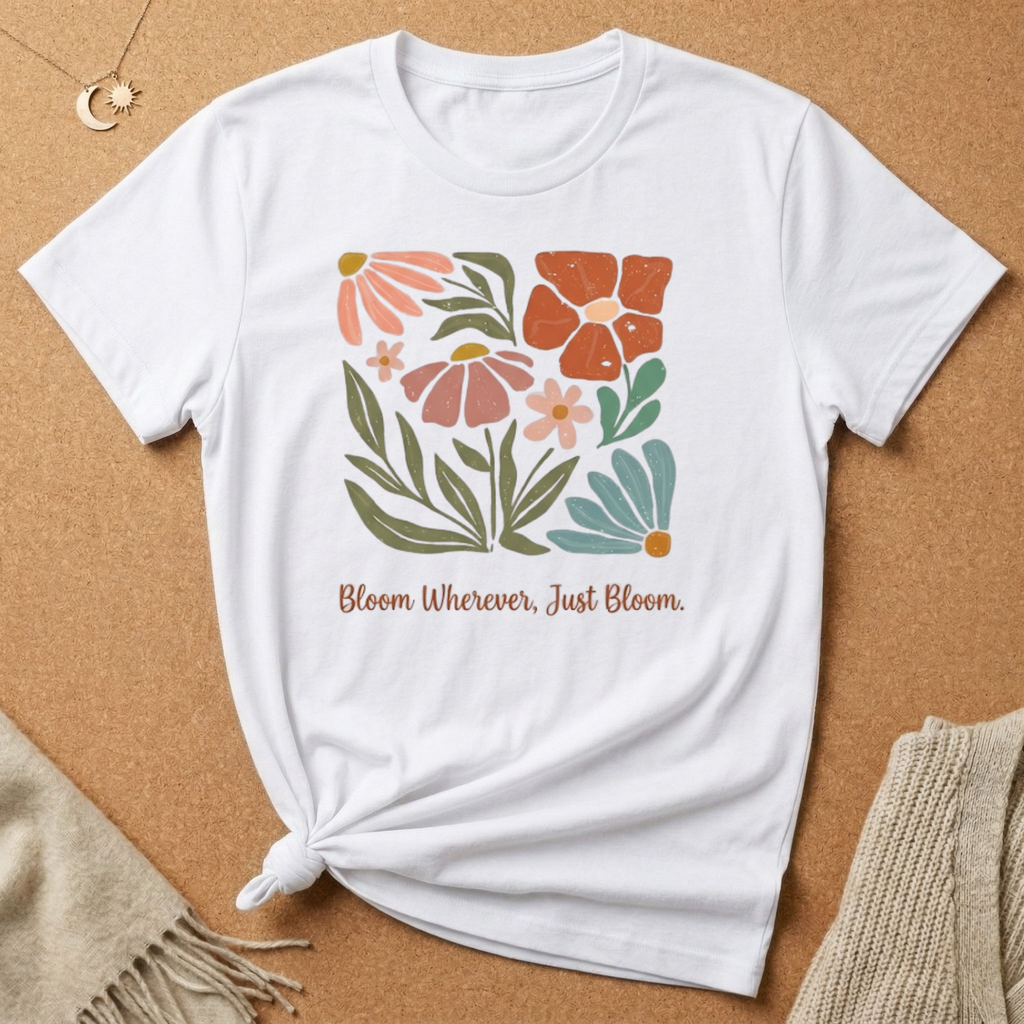 Bloom Wherever, Just Bloom Tee