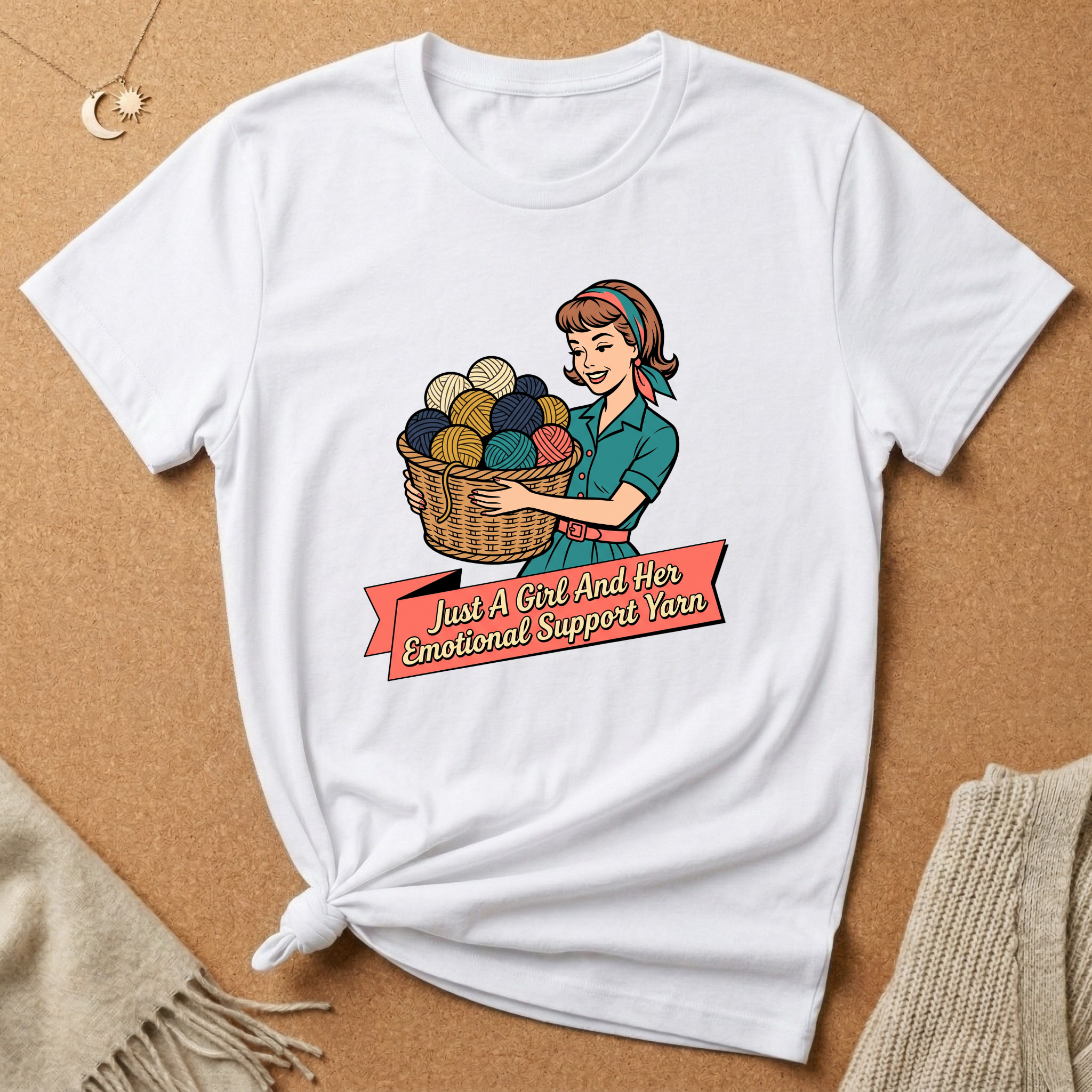 Just a Girl and Support Yarn Tee