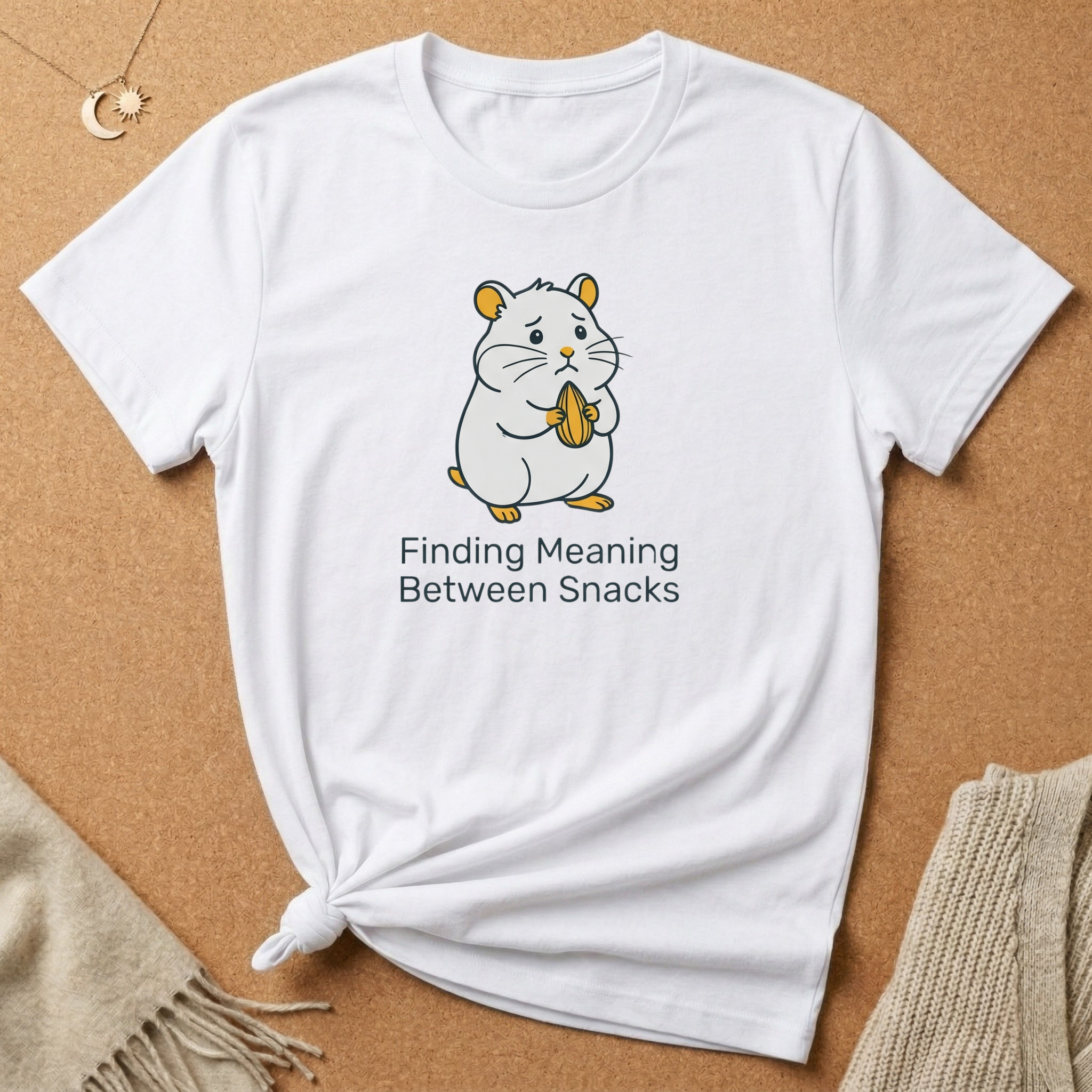 Chipmunk Finding Meaning Snacks Tee