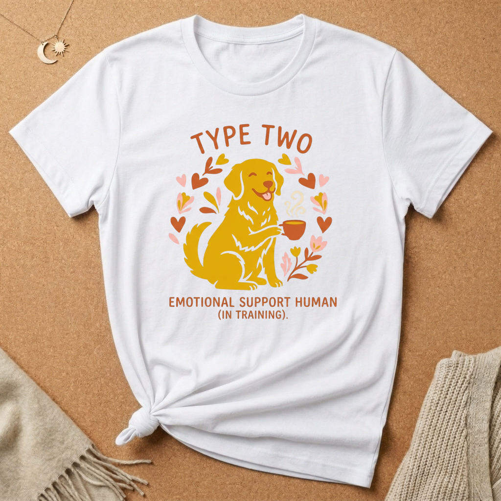 Type Two Emotional Support Human Tee