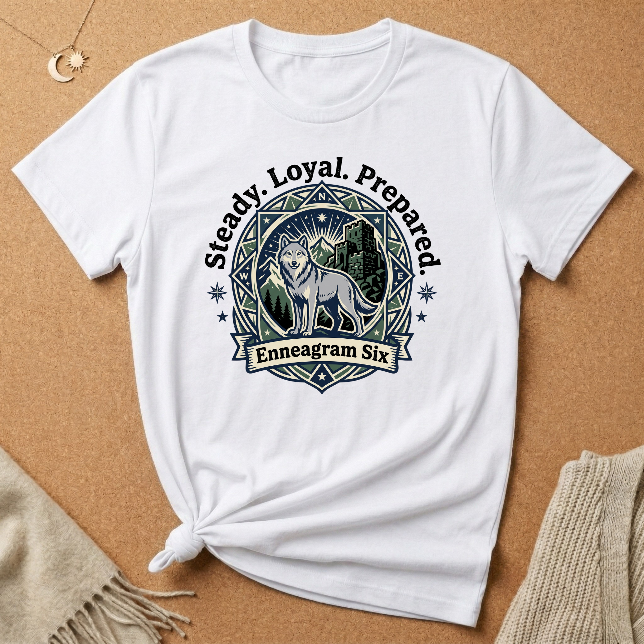 Enneagram Six Steady Tee