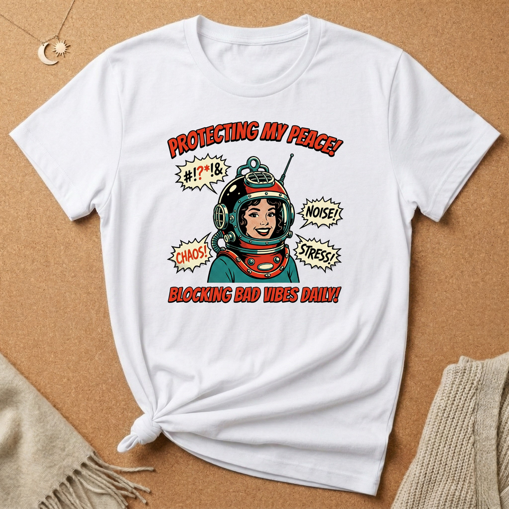 Protecting My Peace Retro Helmet Tee