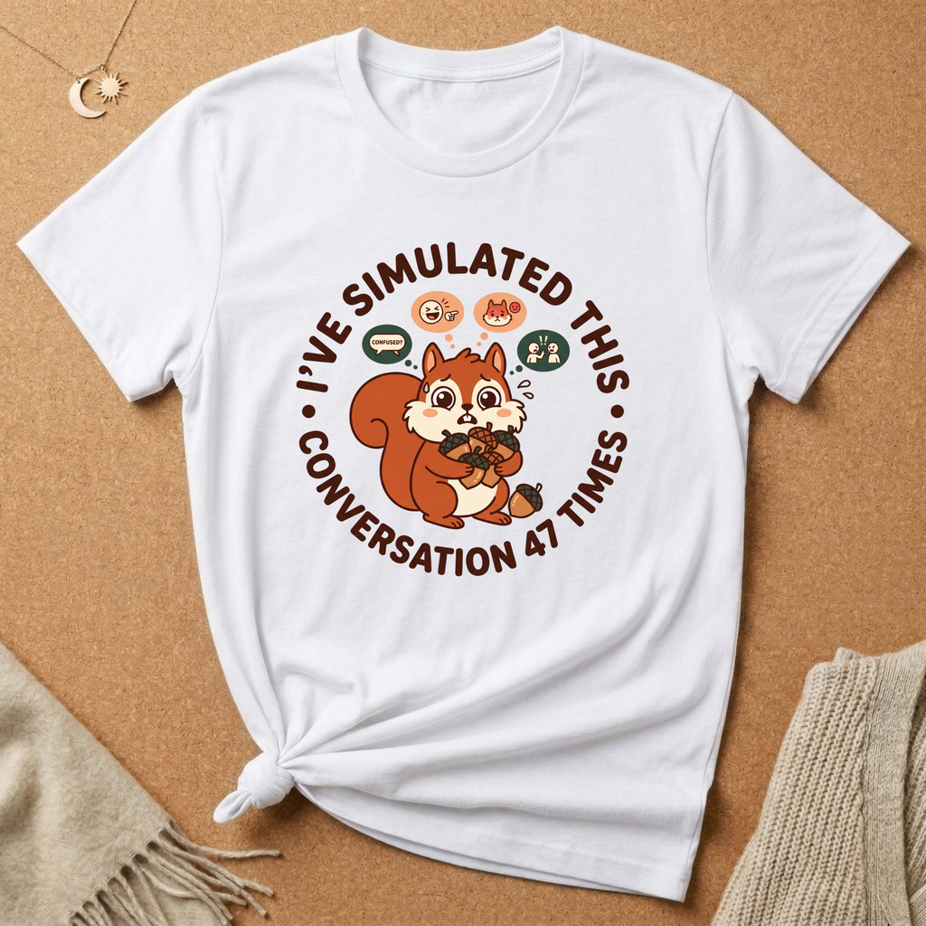 I've Simulated This Conversation 47 Times Squirrel Tee