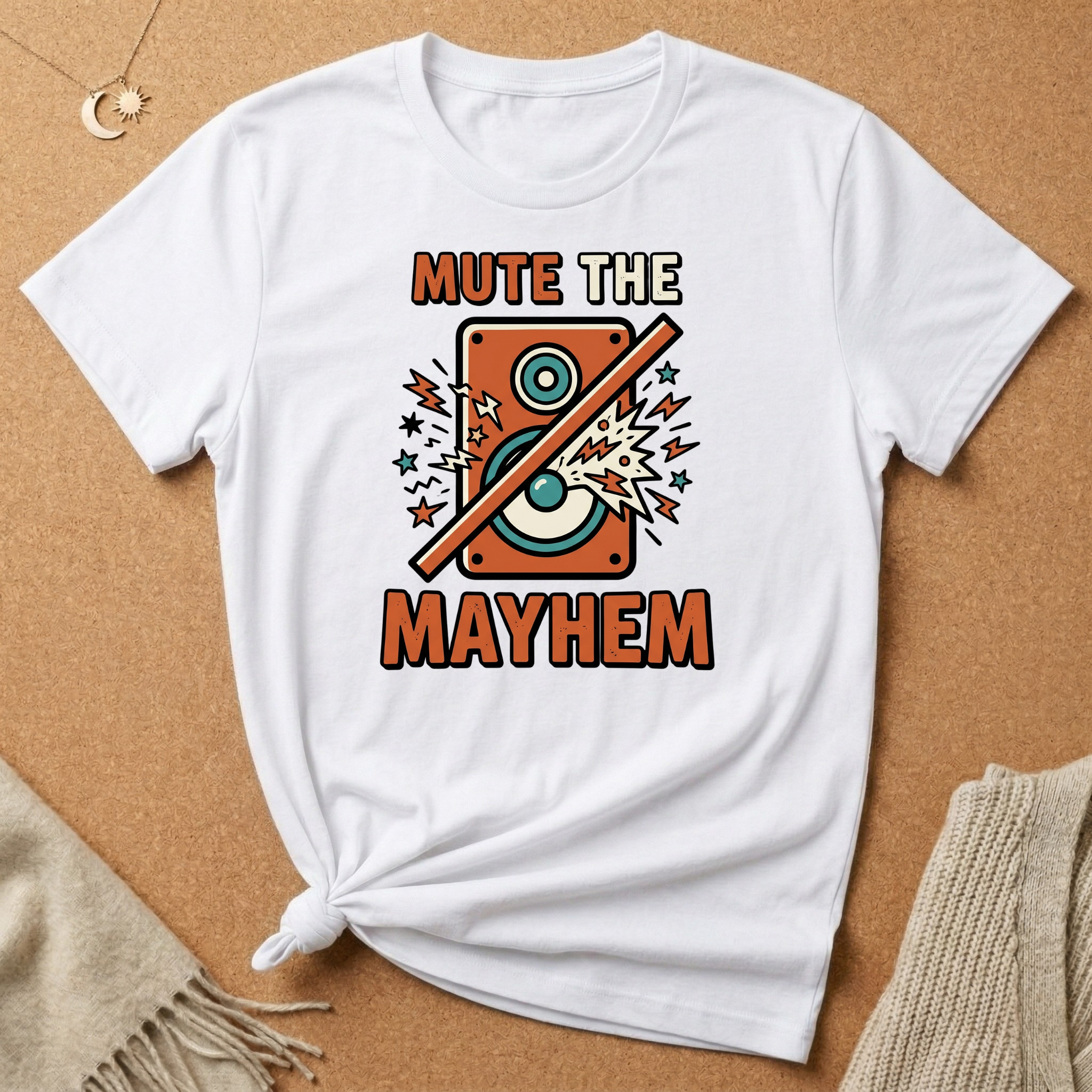 Mute the Mayhem Speaker Tee