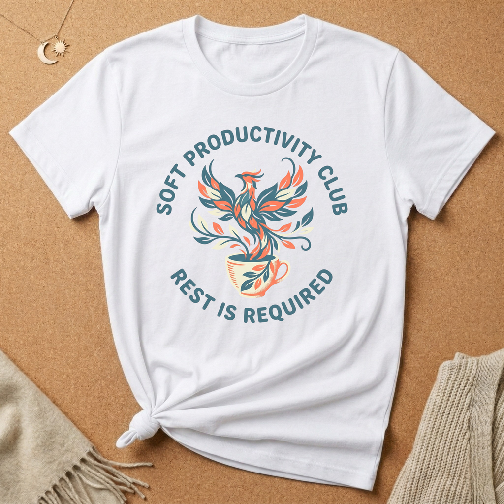 Soft Productivity Club Rest Is Required Phoenix Tee