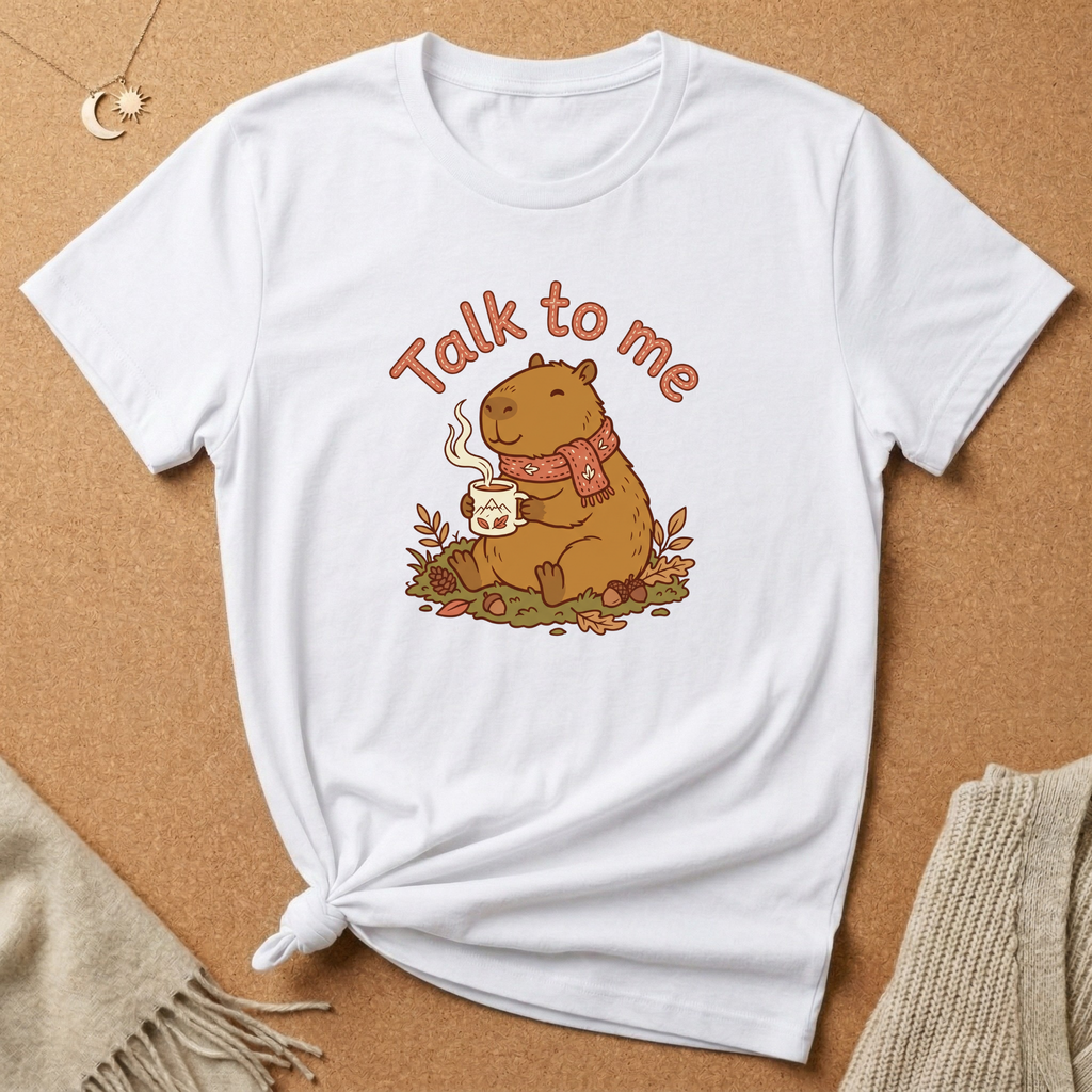 Talk to Me with Capybara Tee